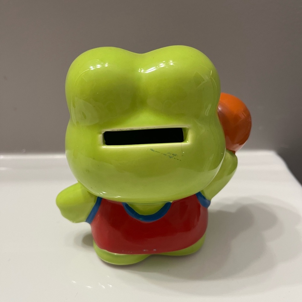 Sanrio keroppi ceramic coin bank - Picture 2 of 8
